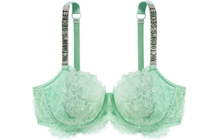 Victoria's Secret Lace straps with letters, emerald green bra, with your logo imprint