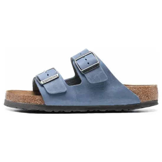 Birkenstock Arizona Shearling Stylish Sandals Men's Blue