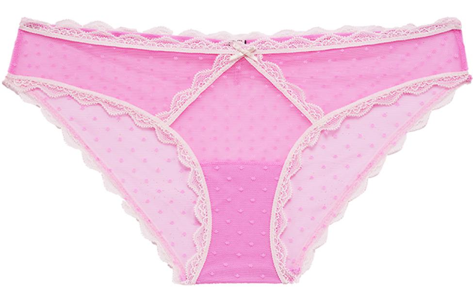 Женские трусы Victoria's Secret Lace Trim (черные)