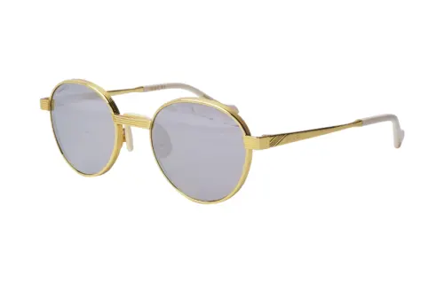 GUCCI Oval Sunglasses Women's Gold