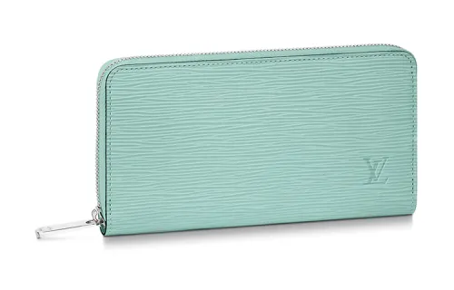 LOUIS VUITTON Zippy Epi Leather Wallet Women's Lake Blue