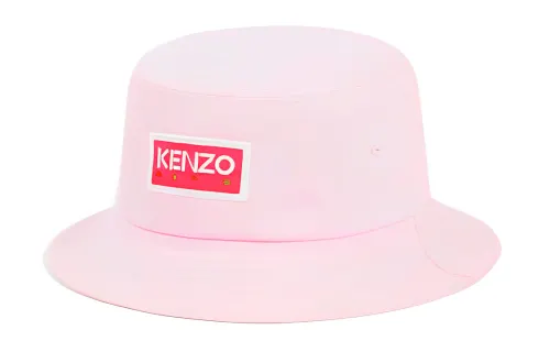 Kenzo logo-patch cotton bucket hat