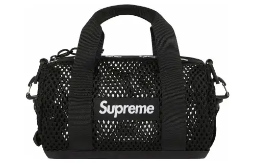 Supreme Polyester Shoulder Bag, Crossbody Bag Mini Unisex Black