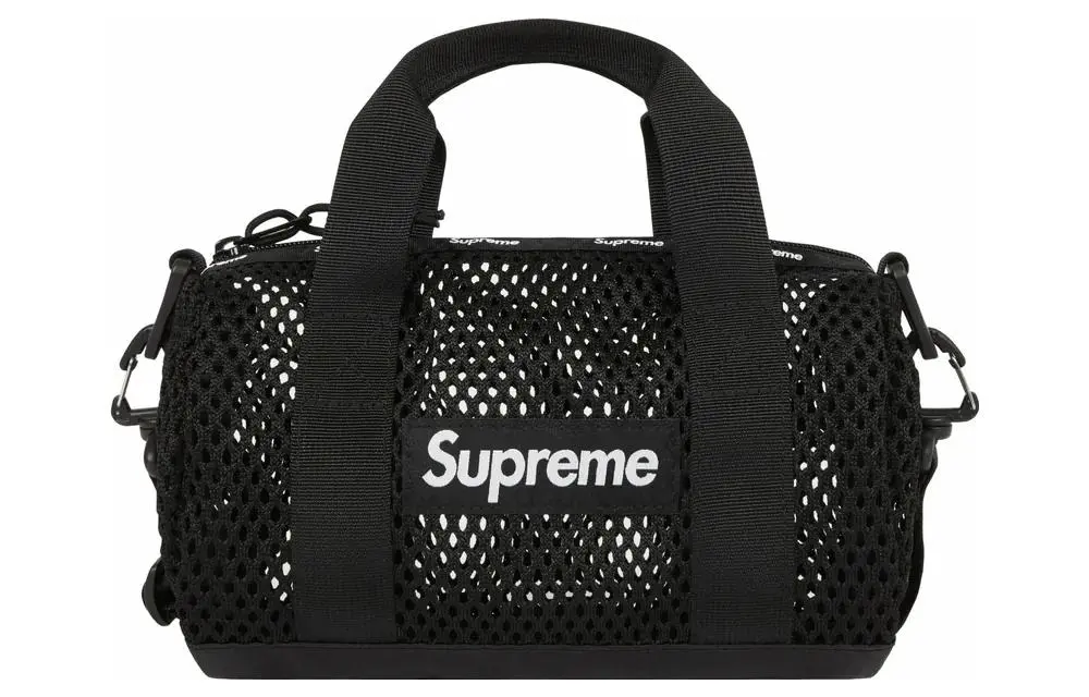 Supreme Polyester Crossbody Bag Handbags Regular Unisex Black