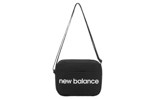 New Balance Fabric Shoulder Bag, Crossbody Bag Regular Unisex Black