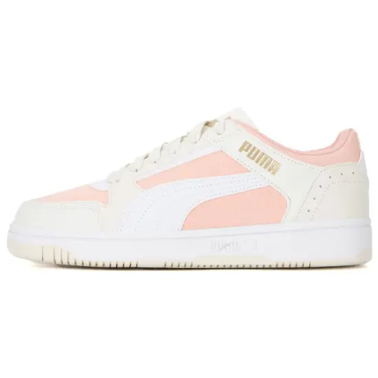 PUMA REBOUND Series Skateboarding Shoes Unisex Low-top Pink/white/rice