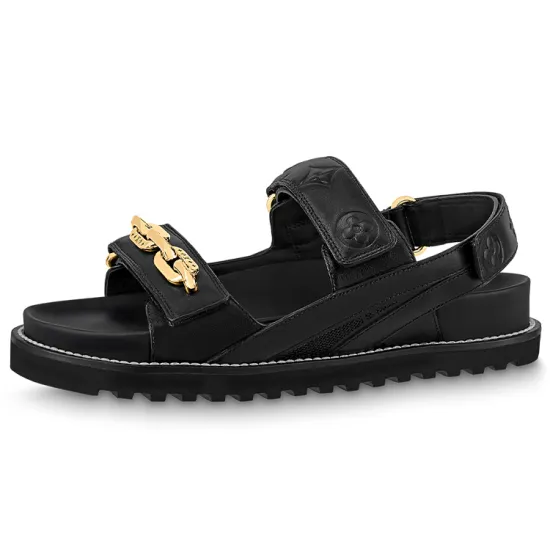 LOUIS VUITTON Paseo Comfort One-Strap Sandals Women's