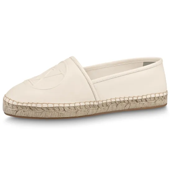 LOUIS VUITTON Starboard Flat Espadrille Shoes 'Beige With Logo' Women's