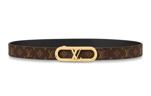LOUIS VUITTON My Lv Chain 25mm Reversible Belt