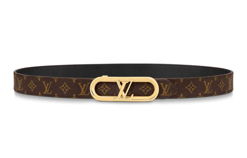 LOUIS VUITTON My Lv Chain 25mm Reversible Belt