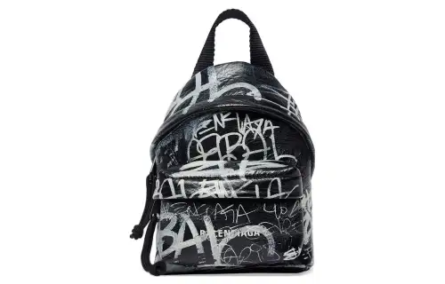 Balenciaga Explorer Sheepskin Backpack Mini Men's Black