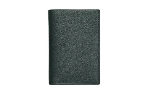 HERMES MC² Euclide Epsom Calfskin Coin Purse, Foldable Card Holder Men's Titian Green