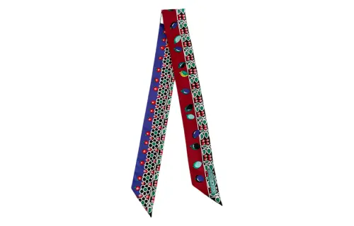 HERMES Silk Scarves Women's Red