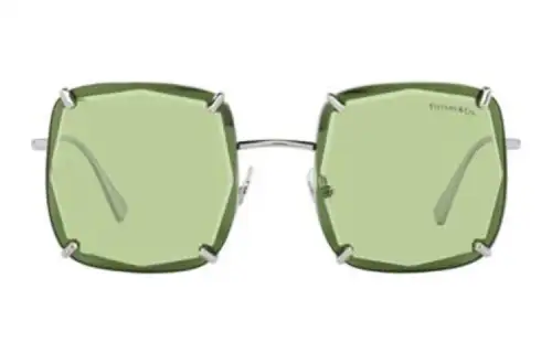 TIFFANY & CO. Square Sunglasses Women's Silver