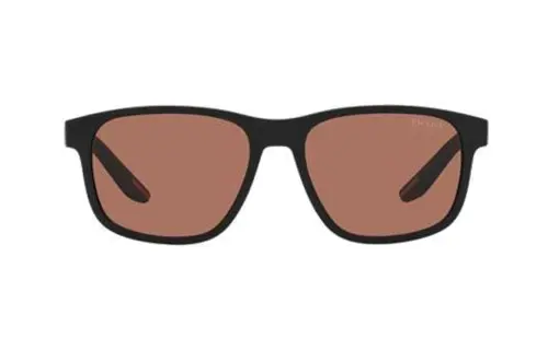 PRADA Irregular Shape Sunglasses Men's Black