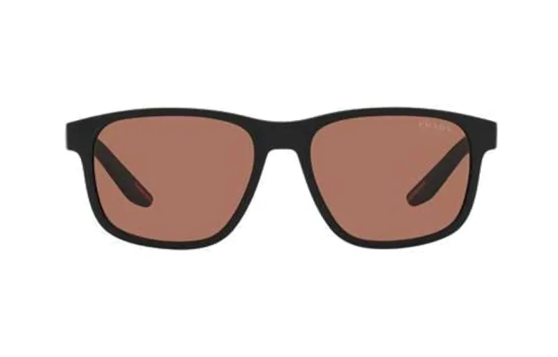 PRADA Irregular Shape Sunglasses Men's Black