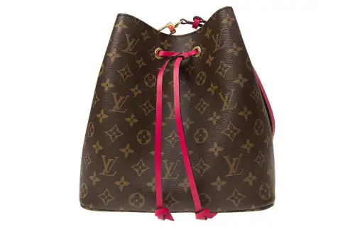 LOUIS VUITTON NéoNoé Coated Canvas With Smooth Cow Leather Bucket Bag, Shoulder Bag, Crossbody Bag Medium Women's