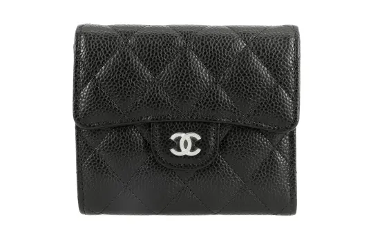 CHANEL Classic Small Flap Wallet Black AP0231