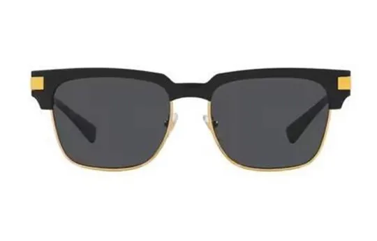 VERSACE Eyewear Rectangle Frame Sunglasses