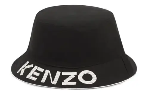 KENZO Logo Patch Reversible Bucket Hat