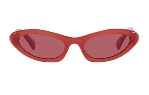 Miu Miu logo-plaque oval-frame sunglasses