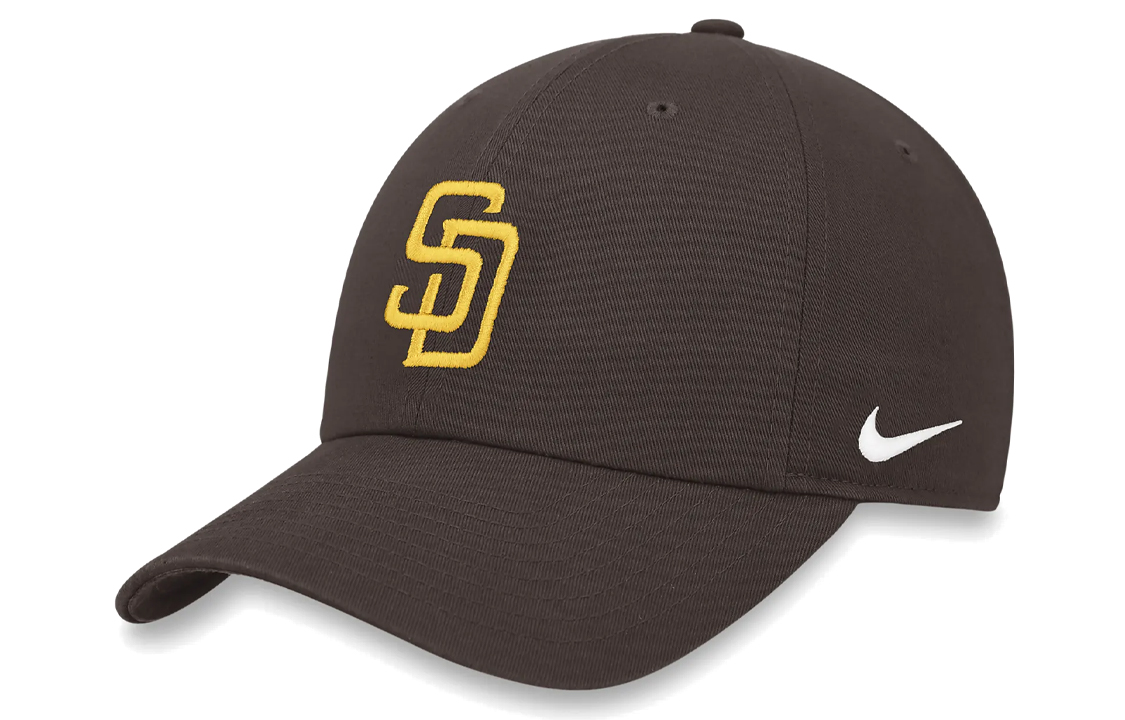 Nike Embroidery Letter Baseball Caps Men's Brown