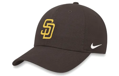 Nike Embroidery Letter Baseball Caps Men's Brown