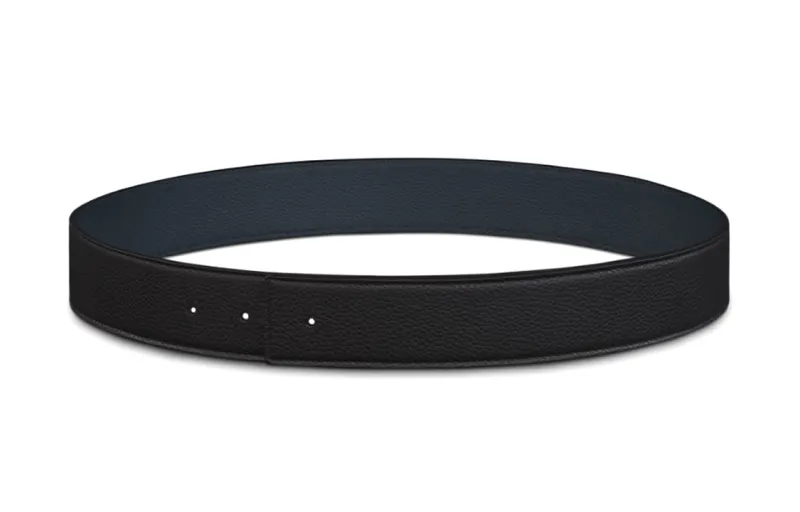 DIOR Cow Leather Belts Men's Black 4cm