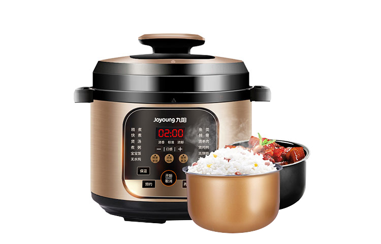 Joyoung electric pressure cooker for household use with double inner pots for stewing soup, meat, rice and porridge Y-50YS90