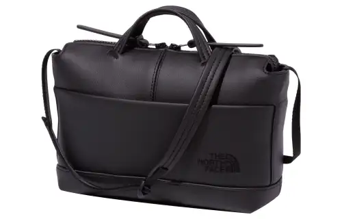 THE NORTH FACE 3.3L Portable Crossbody Bag, Shoulder Bag, Outdoor Bag Leather Black Unisex