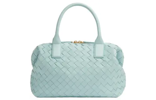 Bottega Veneta Lambskin Shoulder Bag, Crossbody Bag, Handbag Medium Women's Blue Green