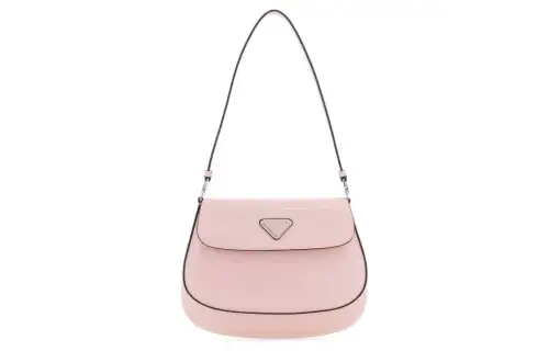 PRADA Cleo Leather Portable Crossbody Bag, Shoulder Bag Women's Pink