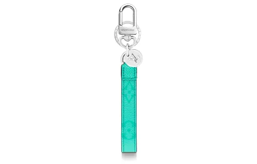 LOUIS VUITTON DRAGONNE Canvas, Leather, Metal Keychains Men's Green