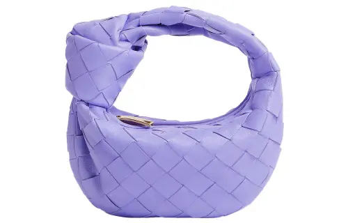Bottega Veneta Lambskin Handbag Micro Women's Purple