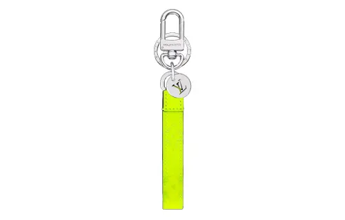 LOUIS VUITTON SLIM DRAGONNE Keychains Men's Neon Green