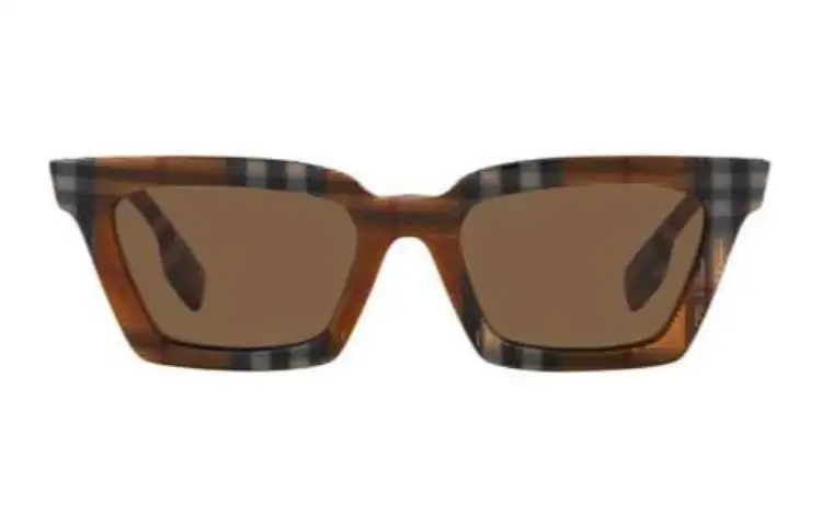 Burberry Eyewear Checked Square frame Sunglasses