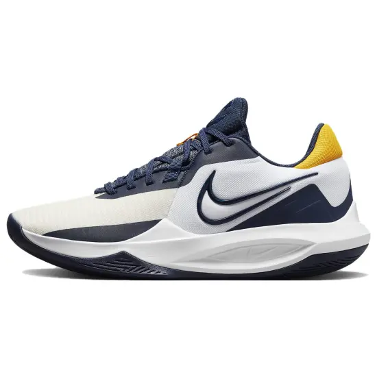 Nike Precision 6 White Midnight Navy Gold