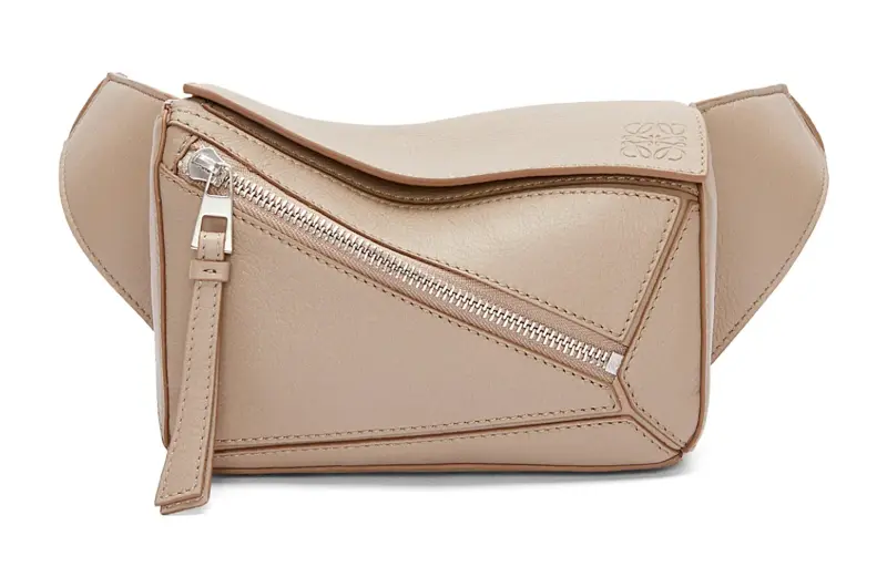 LOEWE Puzzle Classic Cow Leather Fanny Pack Mini Men's Sand