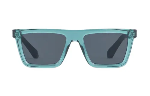 LOUIS VUITTON Bloom Plate Frame Square Sunglasses Unisex Green