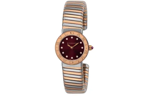 BVLGARI Collection Wrist Watches Quartz Movement Stainless Steel Strap Coffee Watch Dial Women's Watch