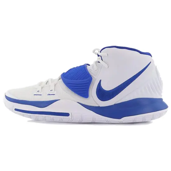 Nike Kyrie 6 Basketball Shoes Unisex Mid-top White/Royal Blue/Fern Green