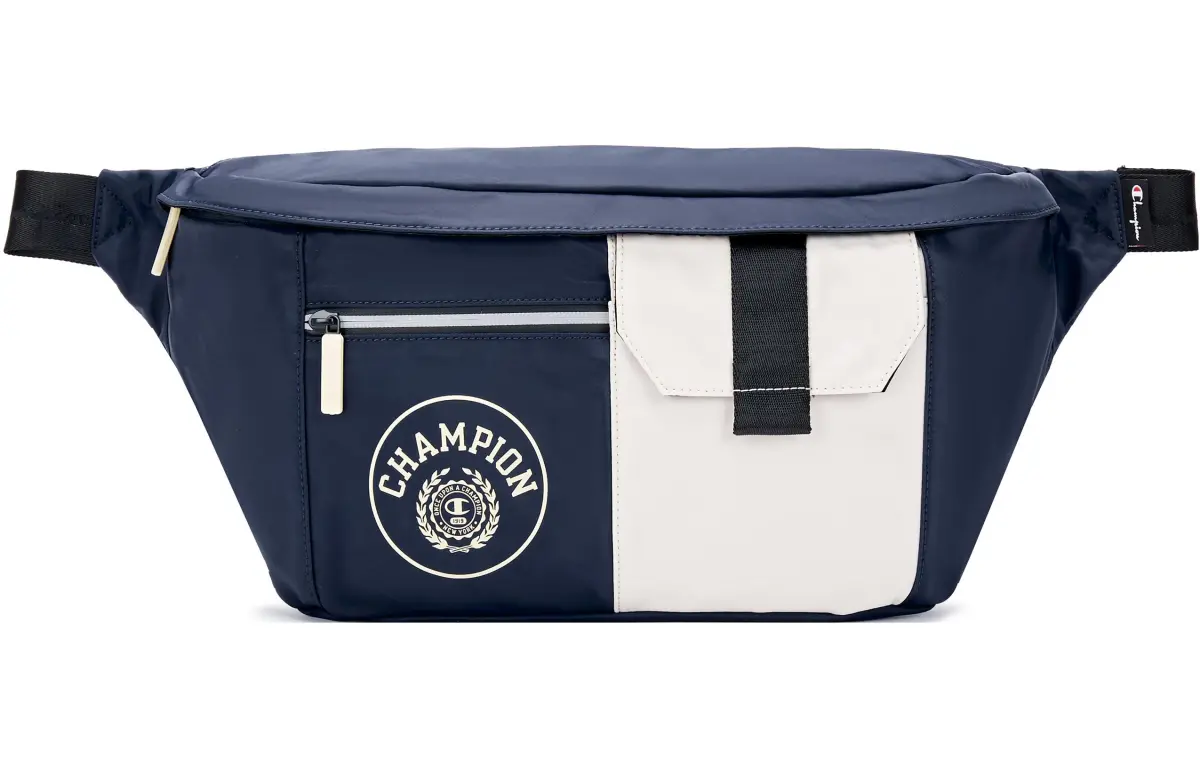 Champion Fabric Fanny Pack Unisex Dark Blue/Dark Brown/Black