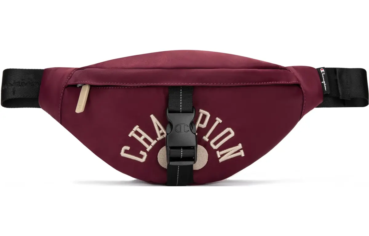 Champion Fabric Fanny Pack Unisex Preppy Red/Ivy Green/Light Rosewood Umber/Black