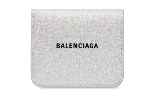 Balenciaga Fabric Wallet Women's Silver