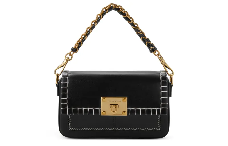 CHARLES&KEITH Pu Charles & Keith Bag, Small Square Bag, Shoulder Bag, Crossbody Bag, Handbag Small Women's Multicolor