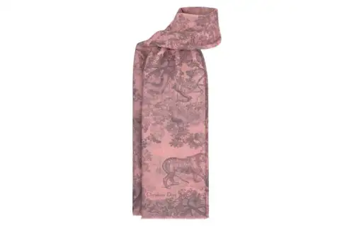 DIOR Knit Scarves Women's Pink