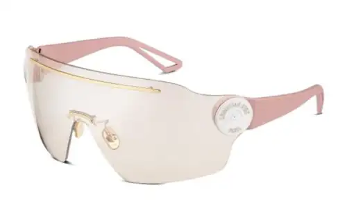 DIOR Acetate Irregular Shape Sunglasses Women's Pink