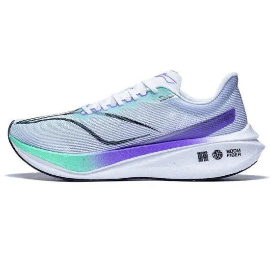 LINING Feidian 3 Challenger Running Shoes Men Low-Top Gray Purple