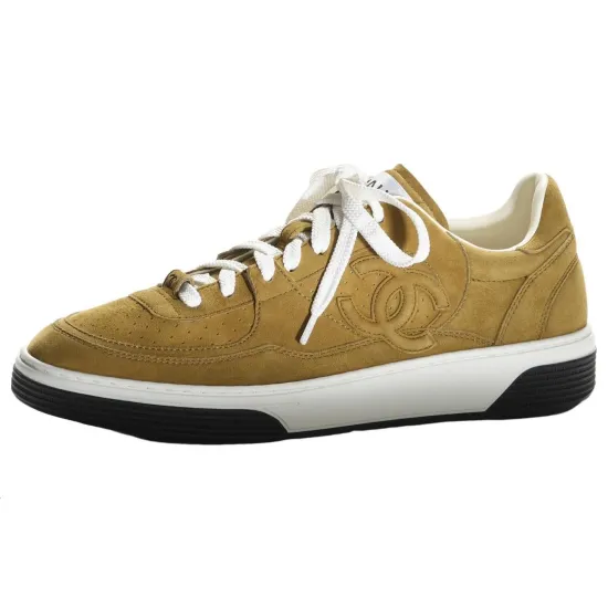 CHANEL Low-Top Skateboard Shoes Women's Green