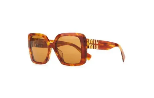 Miu Miu tortoiseshell logo-arm sunglasses